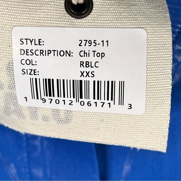 SER.O.YA Chi top 🔥NWT🔥 Royal blue coated 🖤 size XXS - Picture 5 of 7